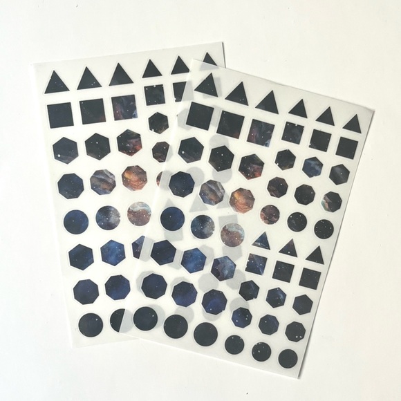🏷️ aesthetic space abstract sticker sheets set of 4 - Picture 12 of 16